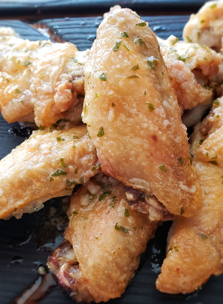 Baked Wings with Garlic Butter Sauce