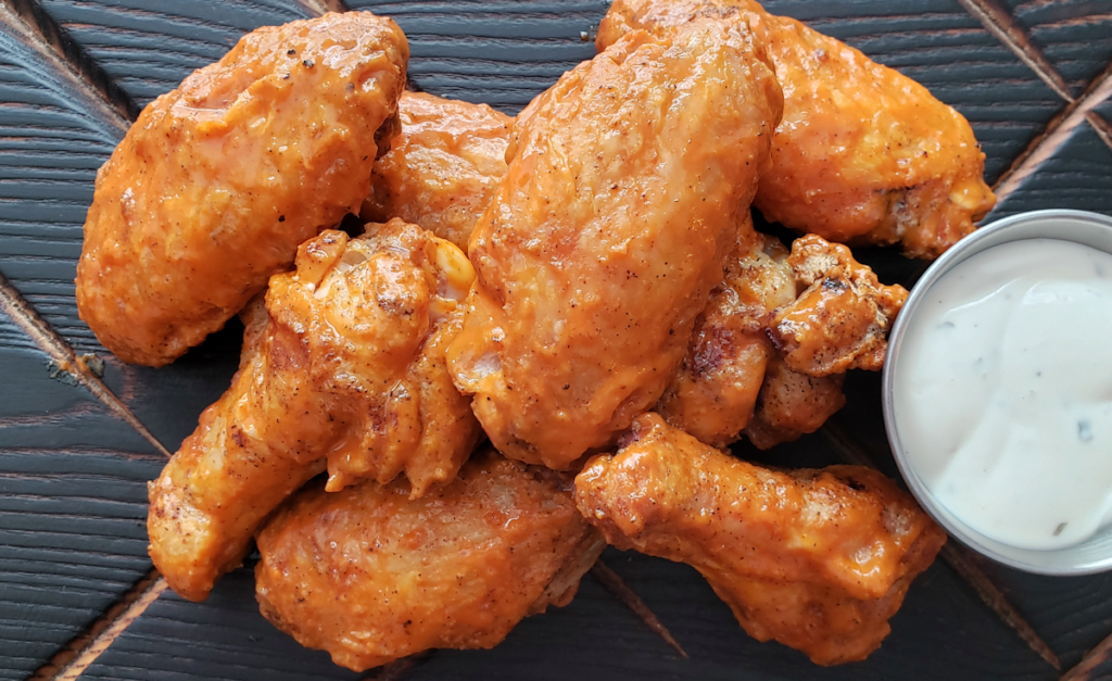 Crispy Buffalo Wings using a Gas Grill