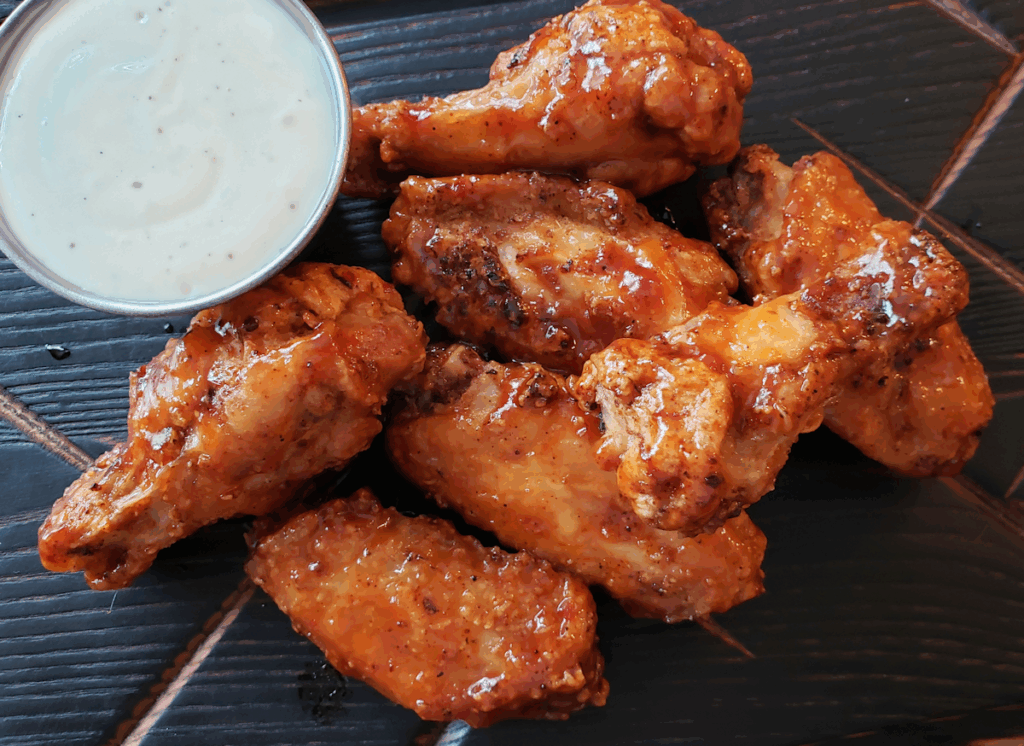 The Dirty Buffalo Strawbenero BBQ Wing Sauce Wings