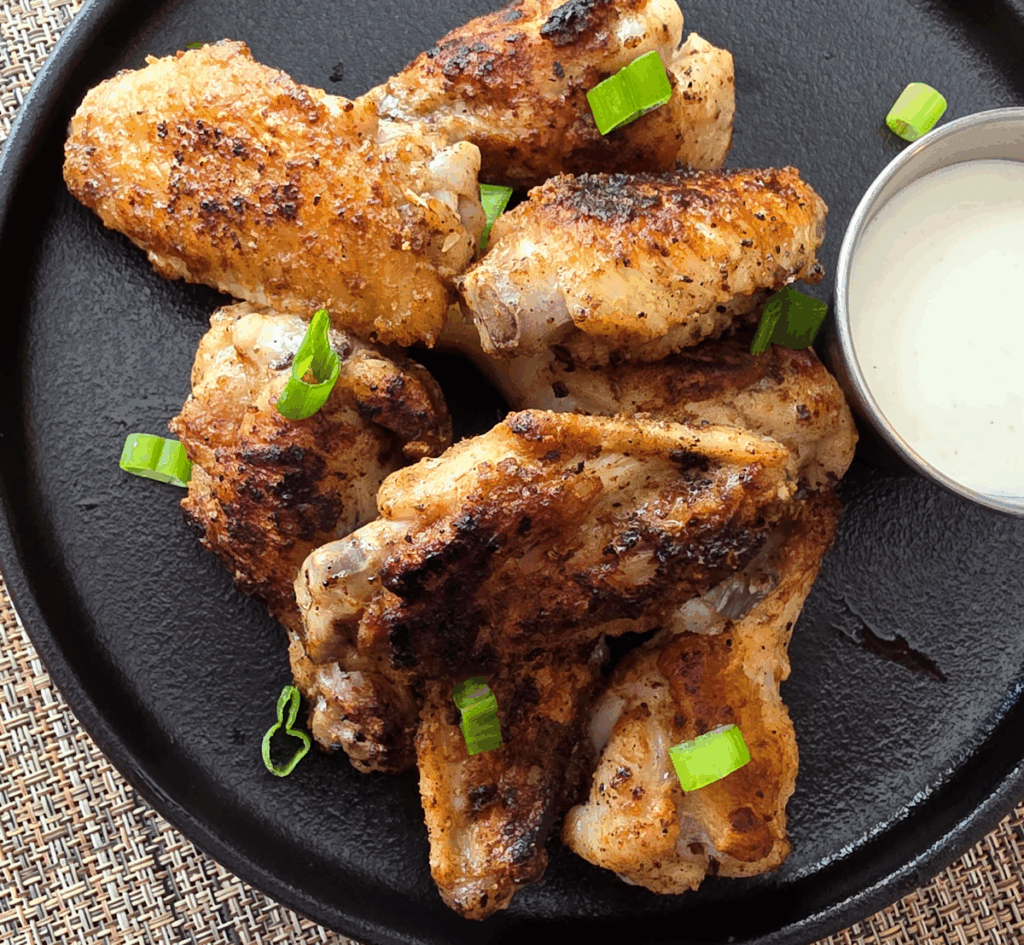 Crispy Wings using a Griddle