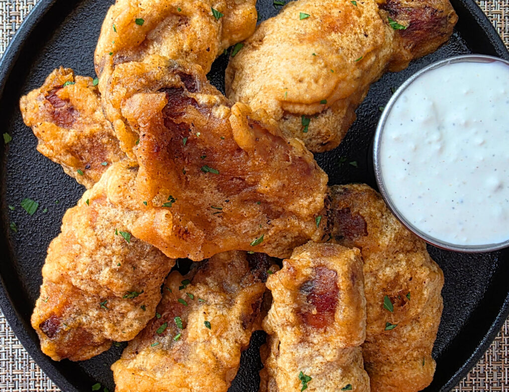 Beer-Battered Fried Smoked Wings