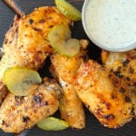 Air Fryer Dill Pickle Dry Wings