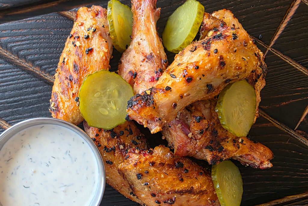 Dill Pickle Dry Wings using the Vortex