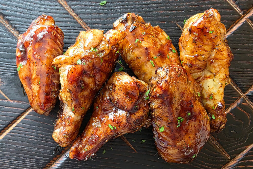 Baked Maple Glazed Wings