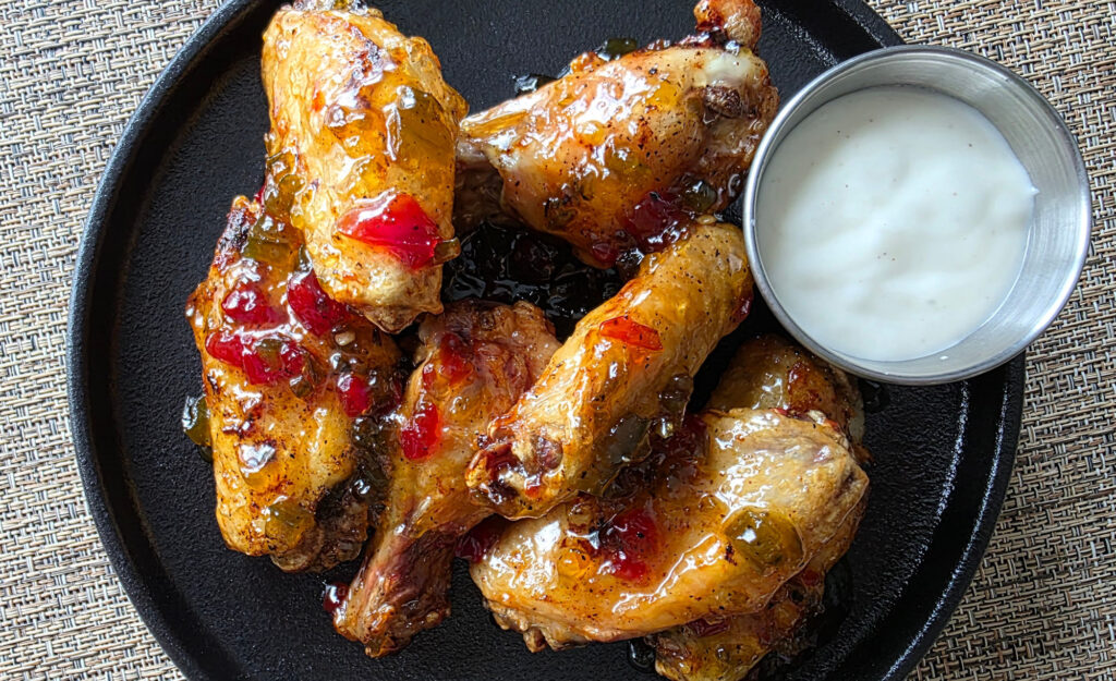 Jalapeno Pepper Jelly Wings