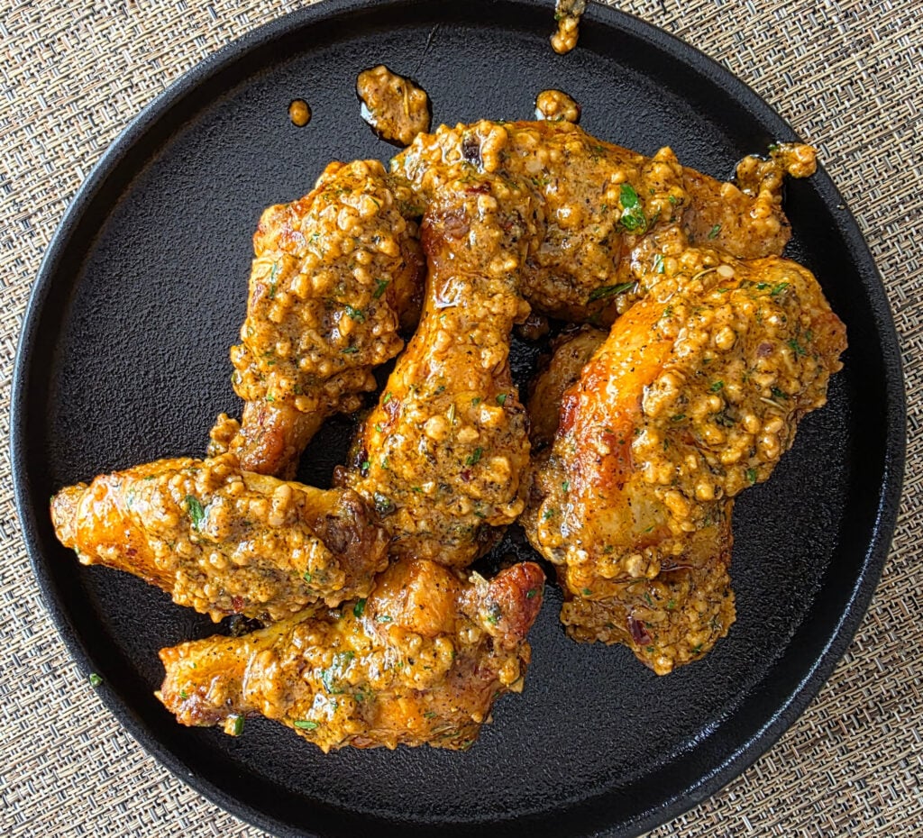 Air Fryer Creamy Cajun Garlic Wings