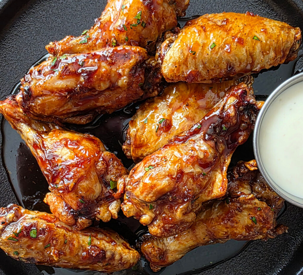 Soy-Ginger Glazed Air Fryer Wings